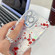 iPhone 16 Pro Max Electroplating Flower Texture Wristband TPU Phone Case - Purple Wildflowers SH1