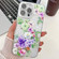 iPhone 16 Pro Max Electroplating Flowers Plants Texture TPU Phone Case - Colorful Peony FL10