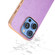 iPhone 16 Pro Max Electroplating Frame Glitter Shockproof Phone Case - Purple
