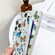 iPhone 16 Pro Max Electroplating Laser Butterfly Phone Case with Wrist Strap - White Purple Butterflies AB6