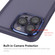 iPhone 16 Pro Max ENKAY Hat-Prince Translucent Matte TPU Phone Case with Lens Film + 9H Big Arc Edge Film - Purple