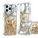 iPhone 16 Pro Max Epoxy CD Texture Lens Holder MagSafe Phone Case - Gold