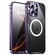 iPhone 16 Pro Max Frosted MagSafe Magnetic Metal Phone Case - Purple