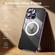 iPhone 16 Pro Max Frosted MagSafe Magnetic Metal Phone Case - Purple