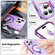 iPhone 16 Pro Max Frosted Skin Feel MagSafe Holder 360 Full Body Phone Case - Purple