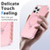 iPhone 16 Pro Max Frosted Wave MagSafe Holder Phone Case - Pink