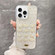 iPhone 16 Pro Max Gold Foil Pearl Bow TPU Phone Case - Bow