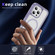 iPhone 16 Pro Max Guard MagSafe Holder Matte PC Hybrid TPU Phone Case - Purple Transparent