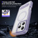 iPhone 16 Pro Max Guard MagSafe Holder Matte PC Hybrid TPU Phone Case - Purple Transparent