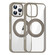 iPhone 16 Pro Max High Transparency 360 Degree Rotating Holder MagSafe Phone Case - Titanium Gold