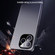 iPhone 16 Pro Max Ice Aluminum Metal Explosion-proof Frosted Phone Case - Black