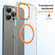 iPhone 16 Pro Max Ice Feel HD Transparent MagSafe PC Full Coverage Phone Case - Orange