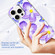 iPhone 16 Pro Max IMD Double Piece Simple Fresh Shockproof Phone Case - Purple Orchid