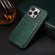 iPhone 16 Pro Max Imitation Crocodile Leather Back Phone Case with Holder - Green