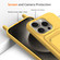 iPhone 16 Pro Max Integrated Card Bag Solid Color Liquid Silicone Phone Case with Lanyard - Yellow