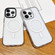 iPhone 16 Pro Max Kingsteel Wolf Frosted Lens MagSafe Transparent Phone Case - White