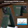 iPhone 16 Pro Max LC.IMEEKE L3 Series Detachable RFID Card Bag Magsafe Phone Case - Green