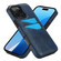 iPhone 16 Pro Max Litchi Leather Skin Card Slots Phone Case - Blue