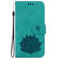 iPhone 16 Pro Max Lotus Embossed Leather Phone Case - Green