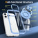 iPhone 16 Pro Max Magnetic Rotating Ring Holder Phone Case - Light Blue