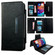 iPhone 16 Pro Max Multifunctional 7-Cards Wallet Leather Phone Case - Black