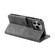 iPhone 16 Pro Max Nail Skin Feel Stitching Calf Texture Leather Phone Case - Grey