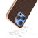 iPhone 16 Pro Max Nano Electroplating Carbon Fiber Texture Phone Case - Dark Brown