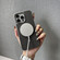 iPhone 16 Pro Max Pita Series MagSafe TPU + PC Texture Phone Case - Grey
