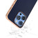 iPhone 16 Pro Max PU Leather Electroplating Frame Full Coverage Phone Case - Dark Blue