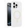 iPhone 16 Pro Max Pure Color Liquid Silicone MagSafe Phone Case - White