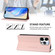 iPhone 16 Pro Max RC01 Dual-Folded Magnetic Suction RFID Leather Phone Case - Pink