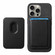 iPhone 16 Pro Max Retro Magsafe Card Bag PU Back Cover Phone Case - Black