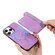 iPhone 16 Pro Max Retro MagSafe Zipper Wallet Card Bag Back Phone Case - Purple