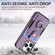 iPhone 16 Pro Max Retro Skin-feel Ring Card Wallet Phone Case - Purple