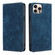 iPhone 16 Pro Max RFID Anti-theft Brush Magnetic Leather Phone Case - Blue
