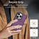 iPhone 16 Pro Max RFID Anti-theft Card Ring Holder Phone Case - Dark Purple