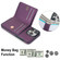 iPhone 16 Pro Max RFID Anti-theft Card Ring Holder Phone Case - Dark Purple