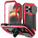 iPhone 16 Pro Max R-JUST Sliding Camera IP54 Life Waterproof Holder Phone Case - Red
