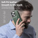 iPhone 16 Pro Max Shield Multi-functional MagSafe Card Bag Phone Case - Green