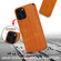 iPhone 16 Pro Max Shockproof PU + TPU Leather Phone Case - Light Brown