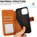 iPhone 16 Pro Max Shockproof PU + TPU Leather Phone Case - Light Brown