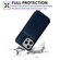 iPhone 16 Pro Max Solid Color Zipper 11-Card Slots Bag Phone Case with Lanyard - Blue