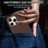 iPhone 16 Pro Max Stitching Cloth PU Shockproof Phone Case - Dark Brown