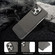iPhone 16 Pro Max Stitching Cloth PU Shockproof Phone Case - Grey