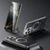 iPhone 16 Pro Max SULADA Kevlar Texture MagSafe Magnetic Holder Phone Case - Black