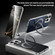 iPhone 16 Pro Max SULADA Kevlar Texture MagSafe Magnetic Holder Phone Case - Black