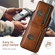 iPhone 16 Pro Max Suteni H02 Leather Wallet Stand Back Phone Case - Brown
