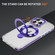 iPhone 16 Pro Max Two Color TPU Hybrid Acrylic MagSafe Magnetic Holder Phone Case - Purple