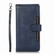 iPhone 16 Pro Max Wristband Card Slot Leather Phone Case - Blue