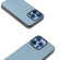 iPhone 16 Pro ABEEL Black Frame Genuine Leather Elegant Phone Case - Sky Blue